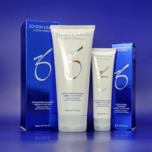 ZO Exfoliating Cleanser Duo: Full Size & Travel Size Purifying Gel for Oily Skin