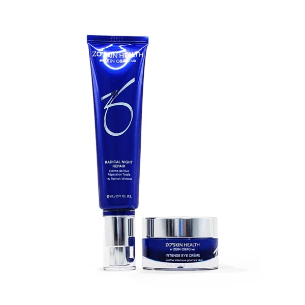 ZO Radical Night Repair Cream & Intense Eye Crème Set: Brightness, Texture, Fine Lines and Wrinkles Reduction