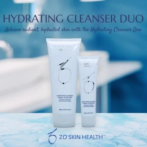 ZO Hydrating Cleanser Duo for Normal to Dry Skin: Full Size and Travel Size